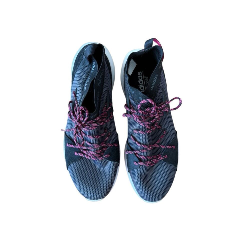 Adidas Womens Black Pink Quesa Cloudfoam Ortholite Running Sneakers Size 8.5